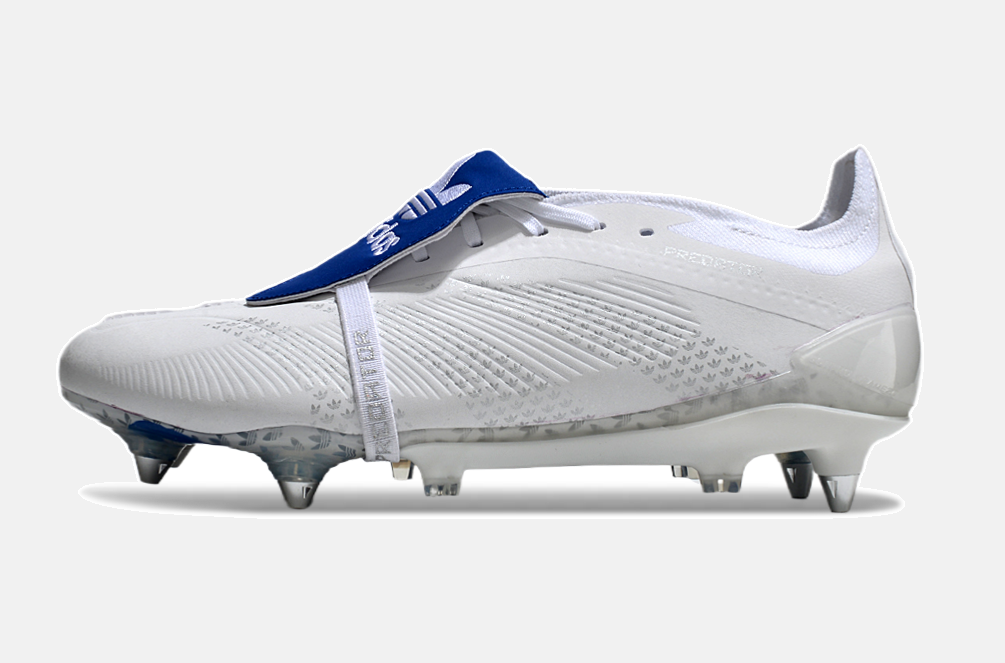 Adidas Predator Elite Fold-Over Tongue SG - Branca e Azul