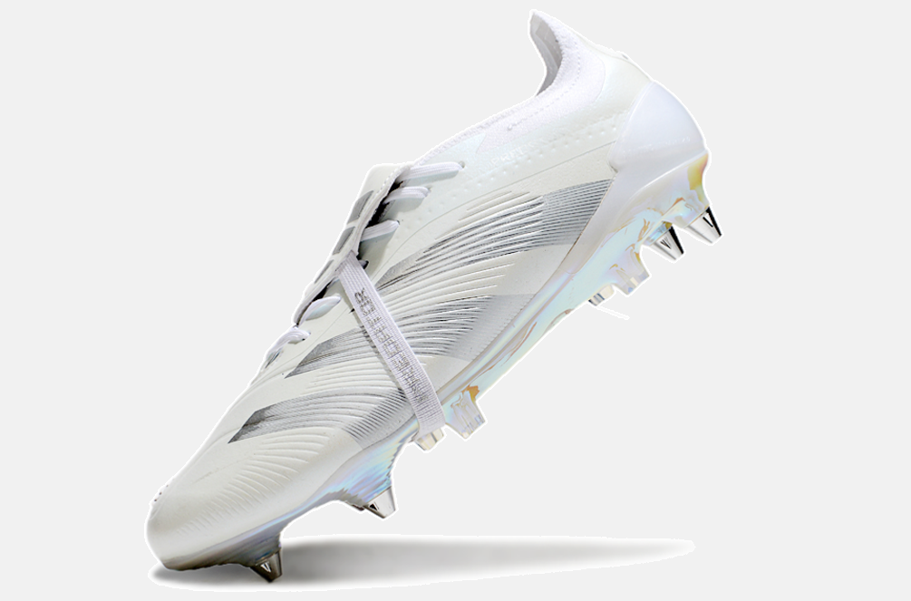 Adidas Predator Elite Fold-Over Tongue SG - Branca e Prata