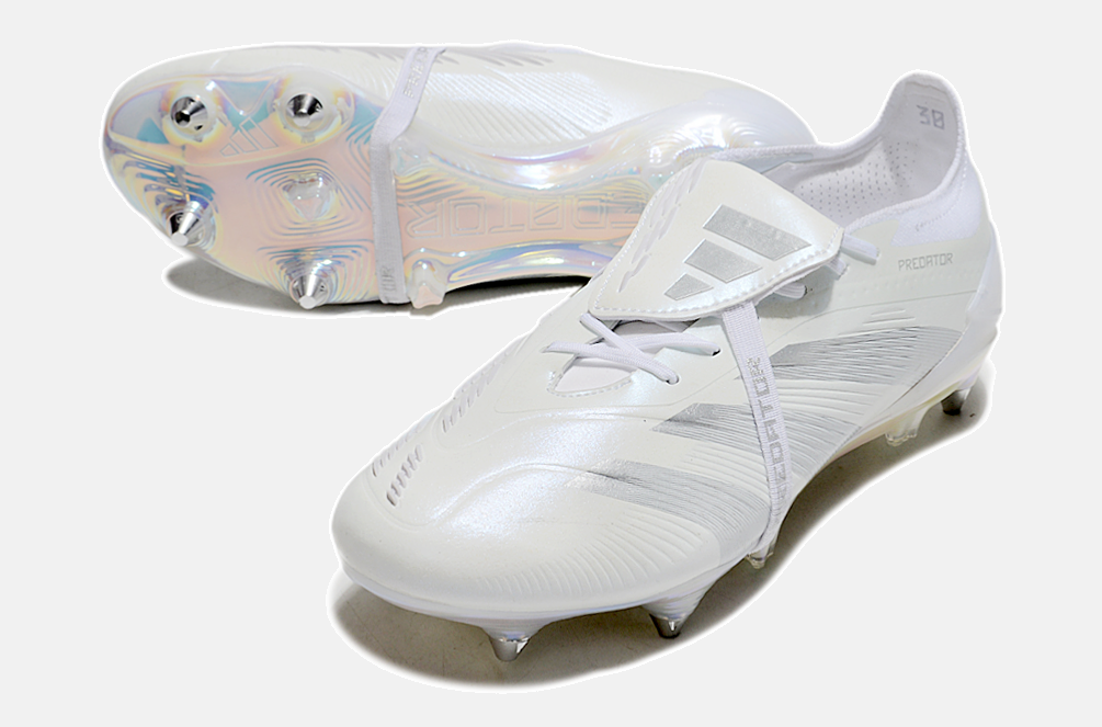 Adidas Predator Elite Fold-Over Tongue SG - Branca e Prata