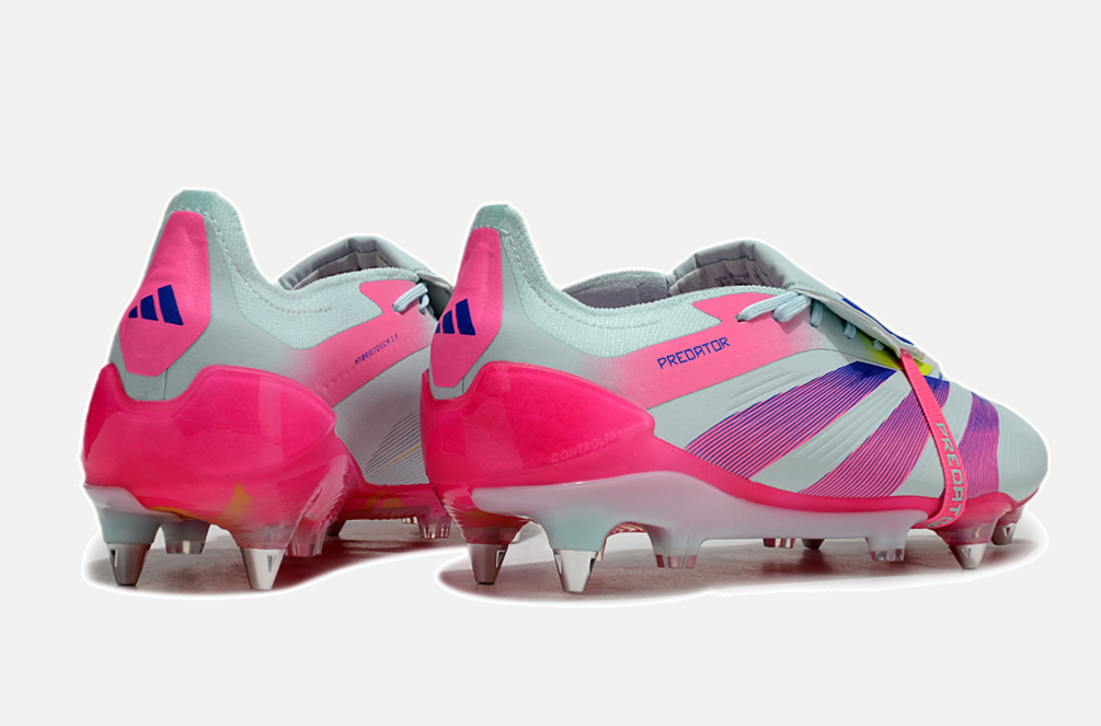 Adidas Predator Elite Fold-Over Tongue SG - Branca, Rosa e Roxa