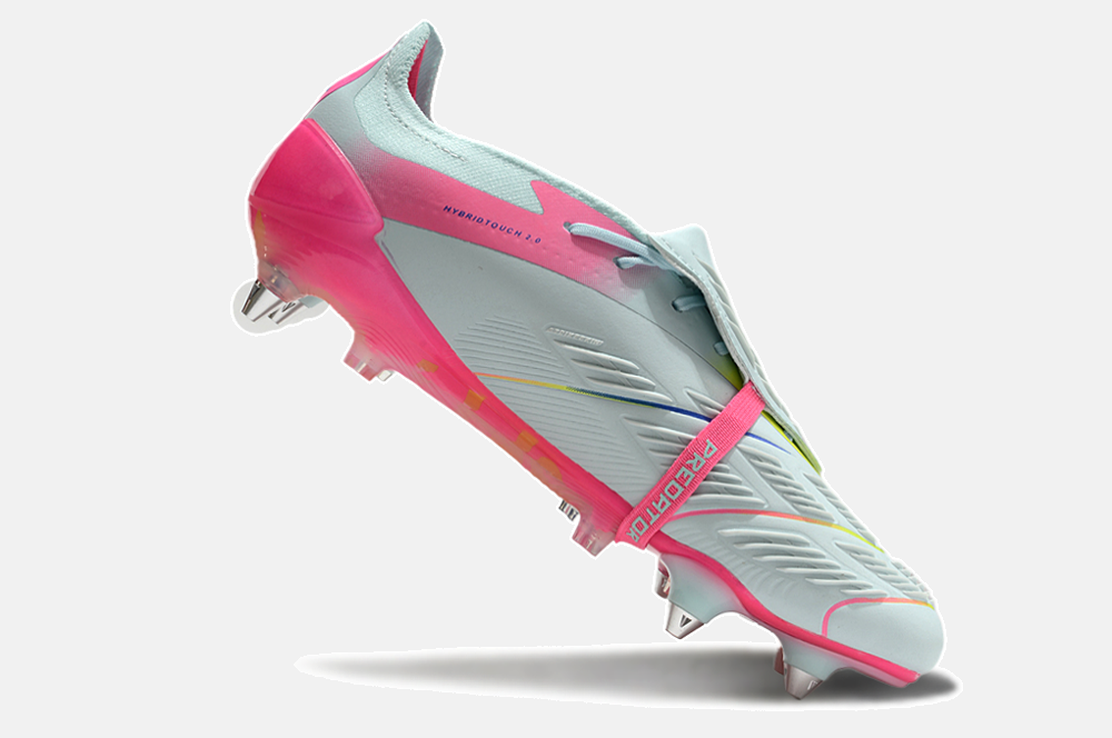Adidas Predator Elite Fold-Over Tongue SG - Branca, Rosa e Roxa