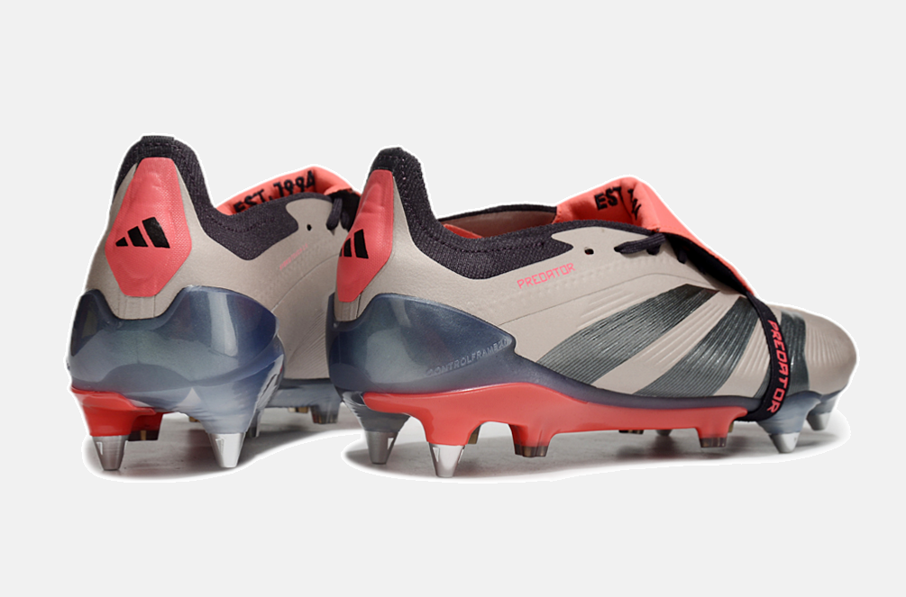 Adidas Predator Elite Fold-Over Tongue SG - Marrom, Laranja e Preta