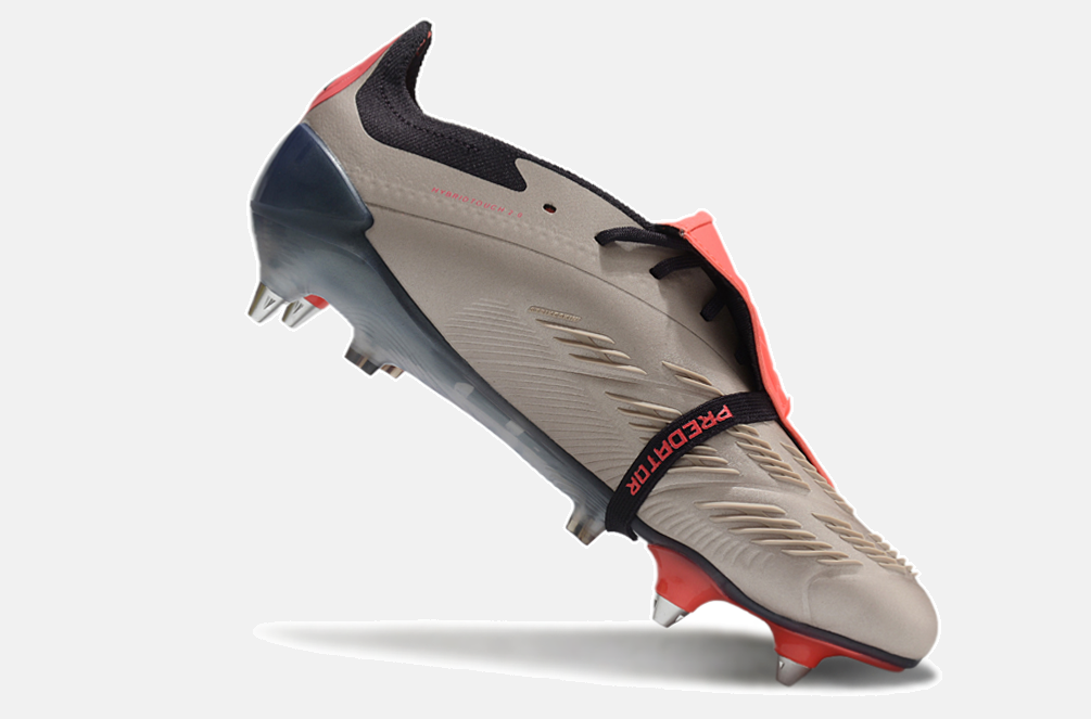 Adidas Predator Elite Fold-Over Tongue SG - Marrom, Laranja e Preta