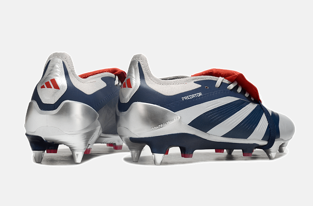 Adidas Predator Elite Fold-Over Tongue SG - Prata, Azul e Vermelha - MAGNUM SPORT*