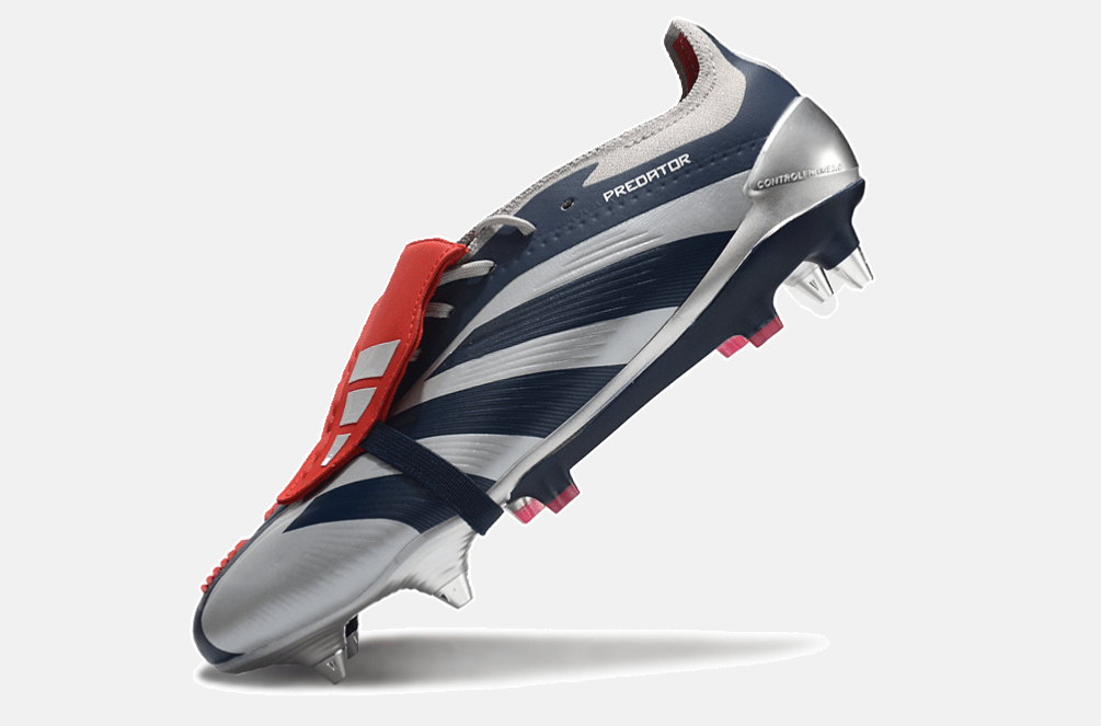 Adidas Predator Elite Fold-Over Tongue SG - Prata, Azul e Vermelha - MAGNUM SPORT*