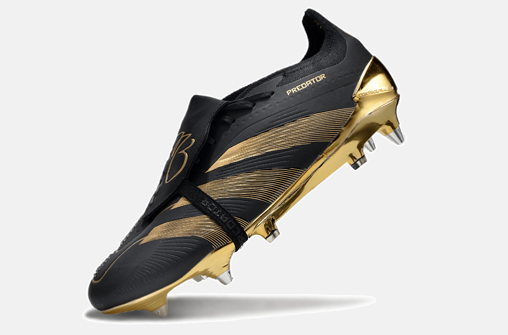 Adidas Predator Elite Fold-Over Tongue SG - Preta e Dourada - MAGNUM SPORT*