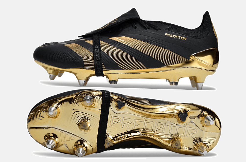 Adidas Predator Elite Fold-Over Tongue SG - Preta e Dourada - MAGNUM SPORT*