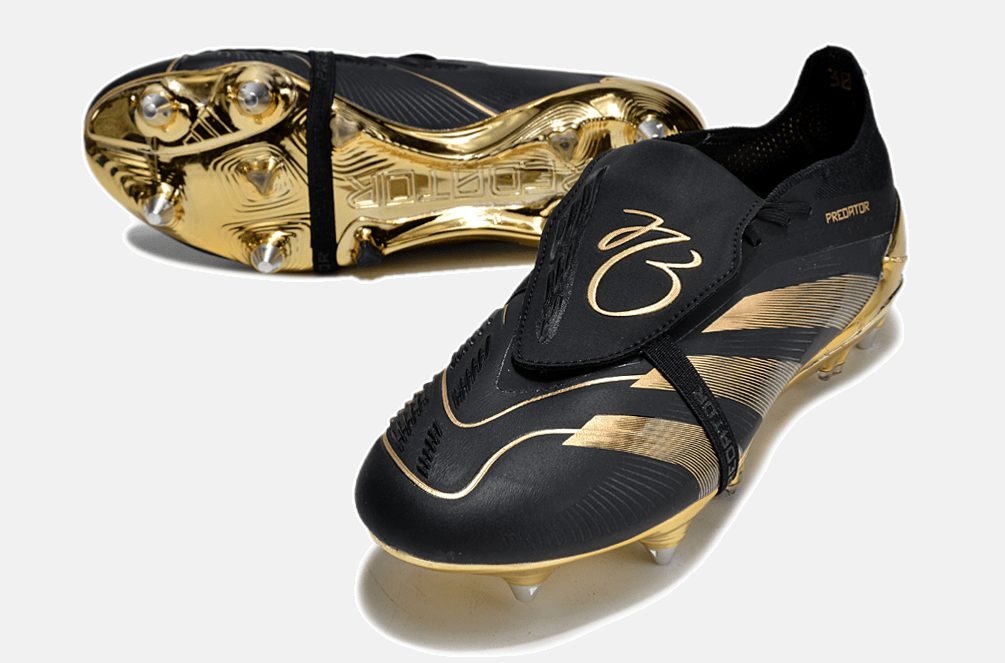 Adidas Predator Elite Fold-Over Tongue SG - Preta e Dourada - MAGNUM SPORT*