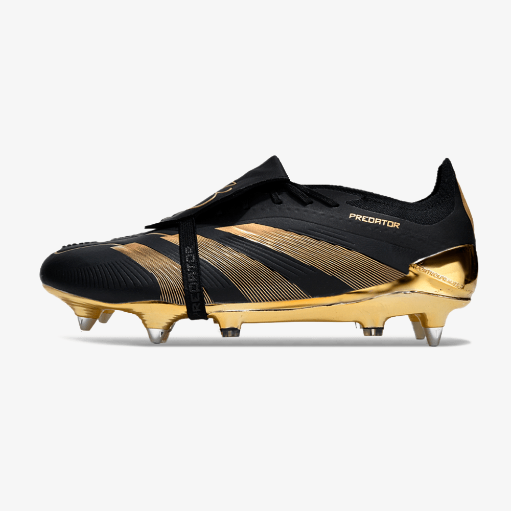 Adidas Predator Elite Fold-Over Tongue SG - Preta e Dourada - MAGNUM SPORT*