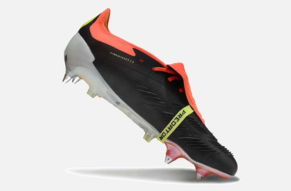 Adidas Predator Elite Fold-Over Tongue SG - Preta, Laranja e Verde