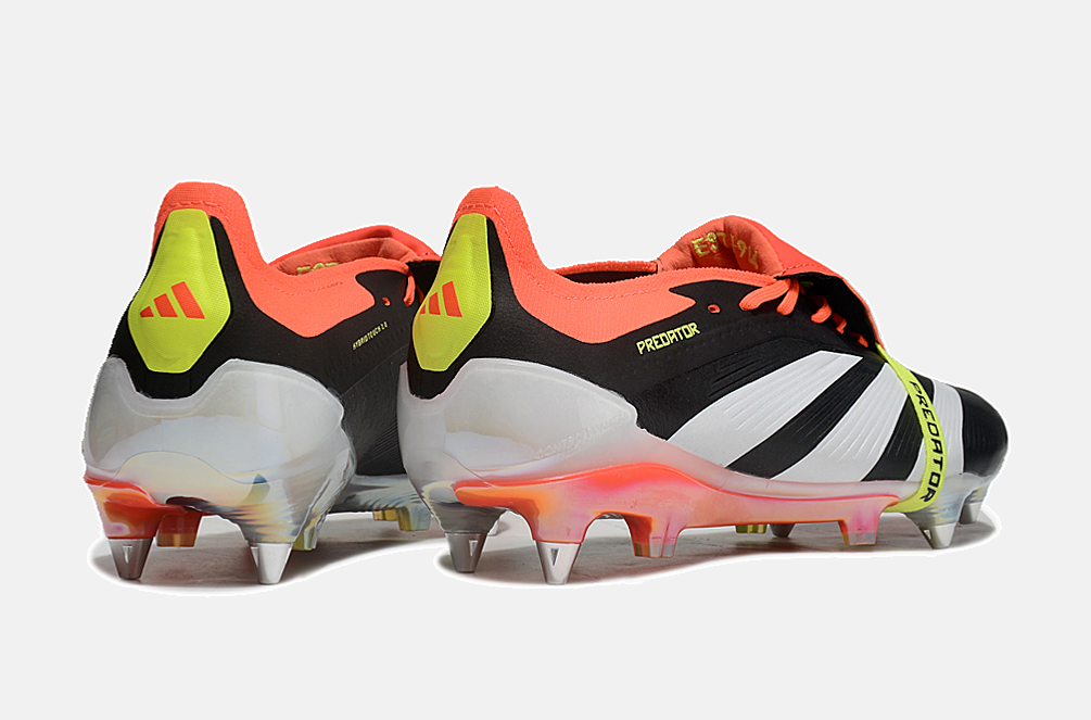 Adidas Predator Elite Fold-Over Tongue SG - Preta, Laranja e Verde