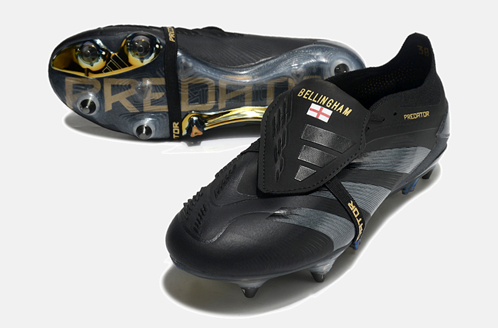Adidas Predator Elite Fold-Over Tongue SG - Preta e Cinza