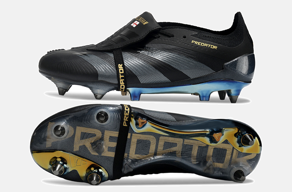 Adidas Predator Elite Fold-Over Tongue SG - Preta e Cinza