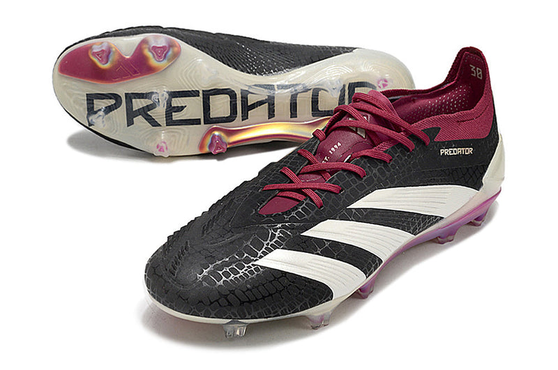 Chuteira Adidas Predator Elite FG - Branca e Preta