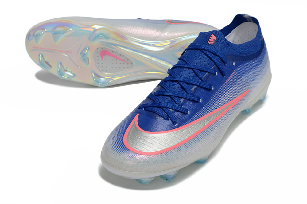 Chuteira Nike Air Zoom Mercurial Vapor 17 Elite FG - Azul e Branco