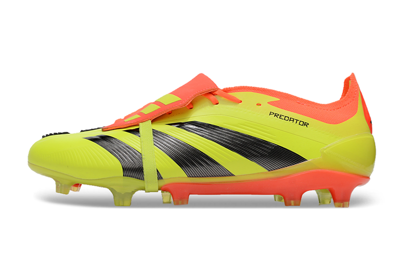 Chuteira Adidas Predator Elite Tongue FG - Amarela e Laranja