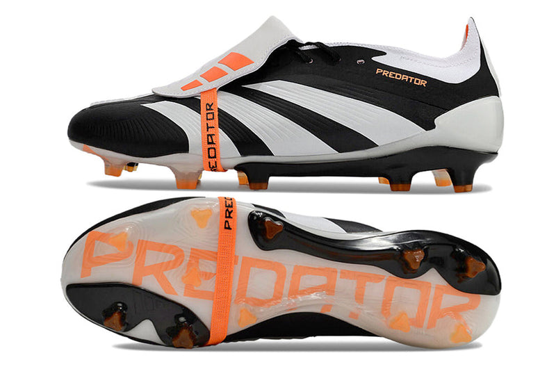 Chuteira Adidas Predator Elite Tongue FG - Cinza e Preta