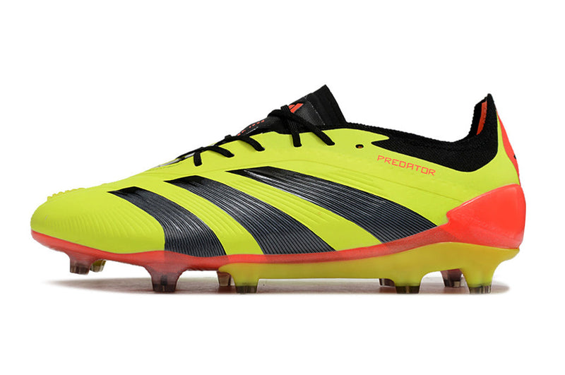 Chuteira Adidas Predator Elite FG - Verde e Laranja