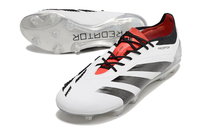 Chuteira Adidas Predator Elite FG - Branca e Preta