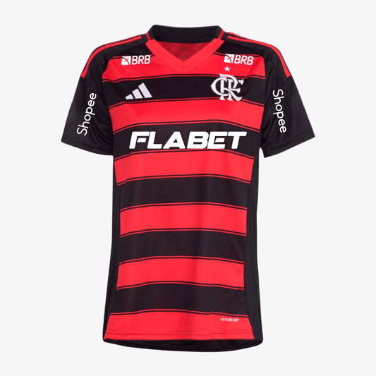 Camisa Feminina Adidas Flamengo 2025/26 I Com Patrocínios - MAGNUM SPORT*