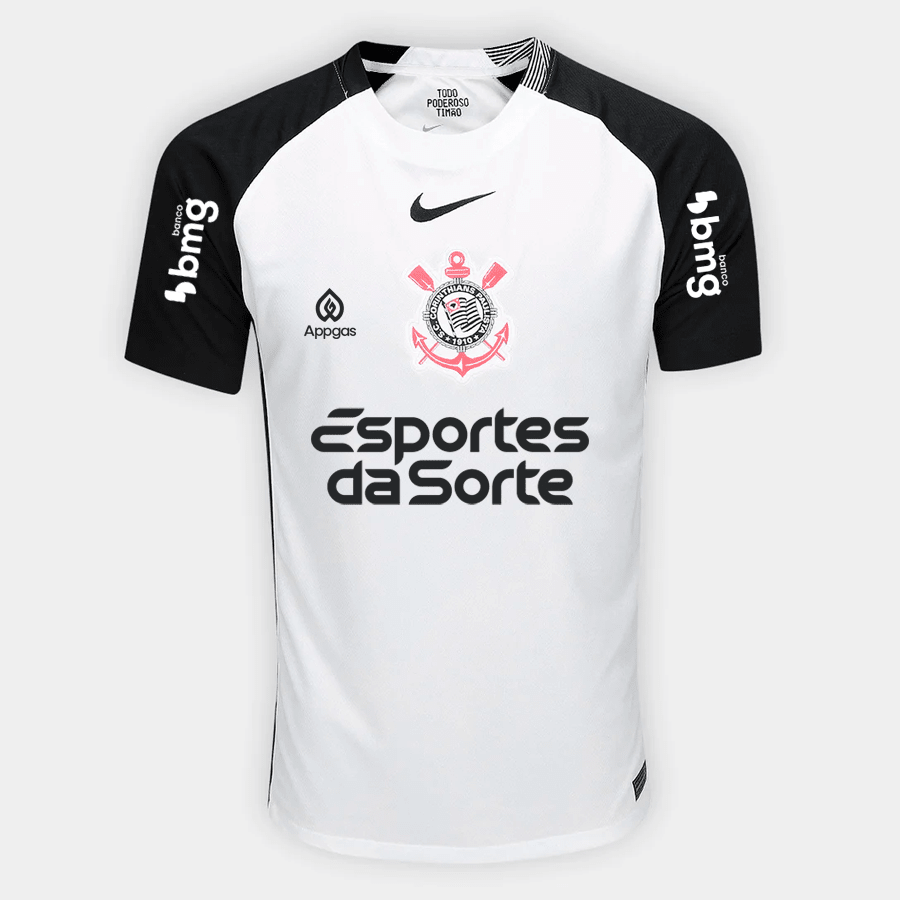 Camisa Nike Corinthians 2025/26 I Torcedor Com Patrocínios - MAGNUM SPORT*