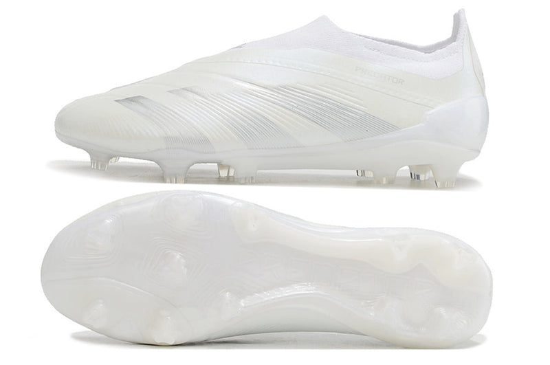 Chuteira Adidas Predator Elite Laceless FG - Branca