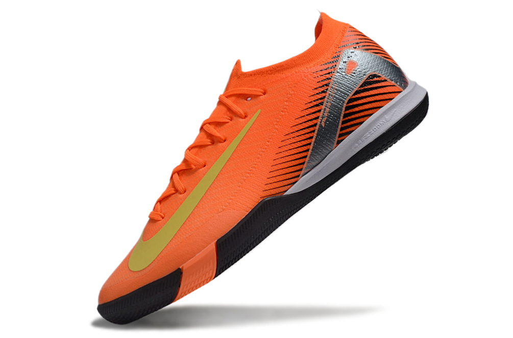 Chuteira Futsal Nike Mercurial Air Zoom Vapor 16 IC -  Laranja, Preta e Verde