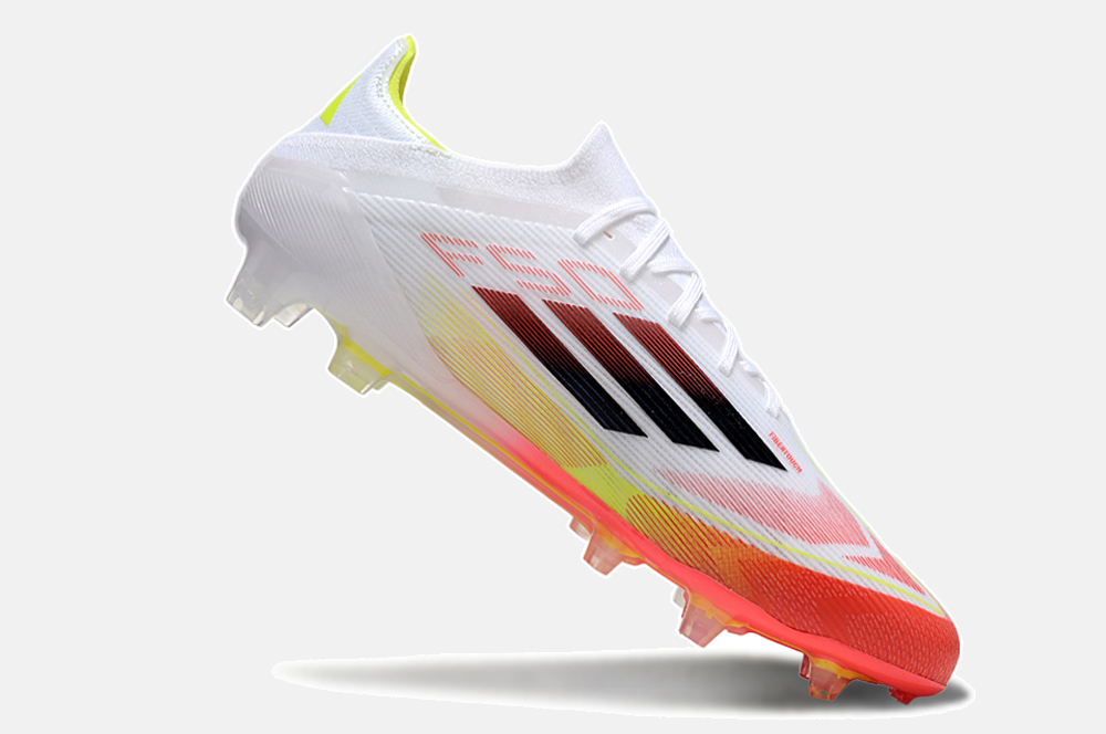 Chuteira Adidas F50.1 FG Branca e Laranjada