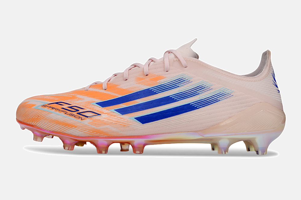 Chuteira Adidas F50 Elite FG - Laranja e Azul - Sparkfusion - imagem 4