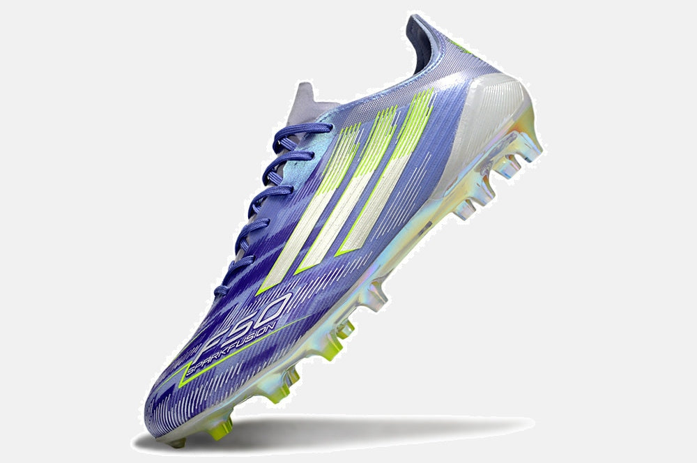 Chuteira Adidas F50 Elite FG - Roxa e Verde - Sparkfusion - imagem 5