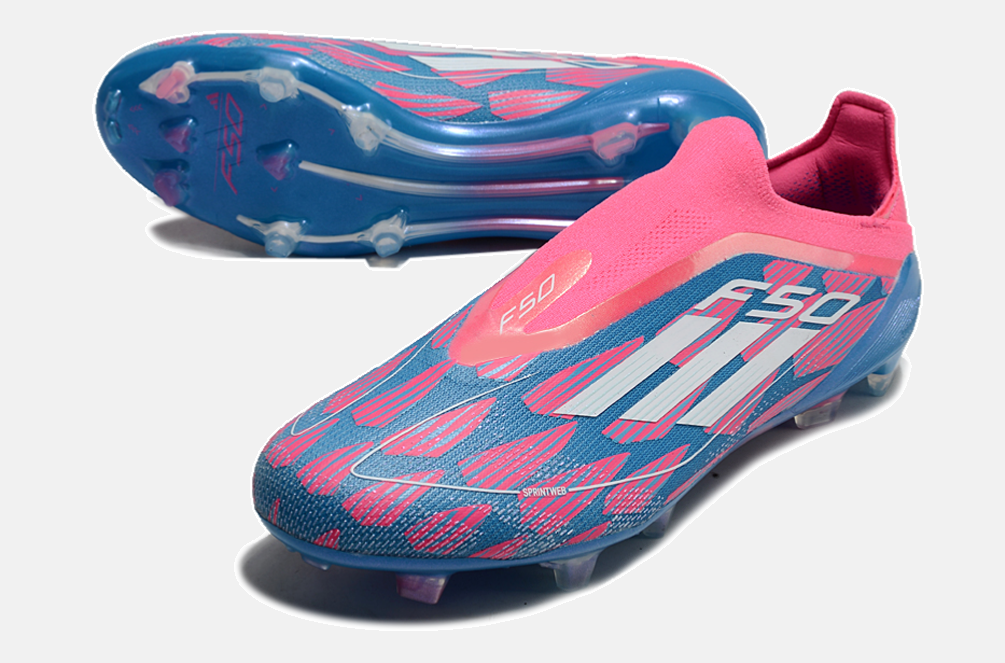 Chuteira Adidas F50 LL FG - Azul e Rosa