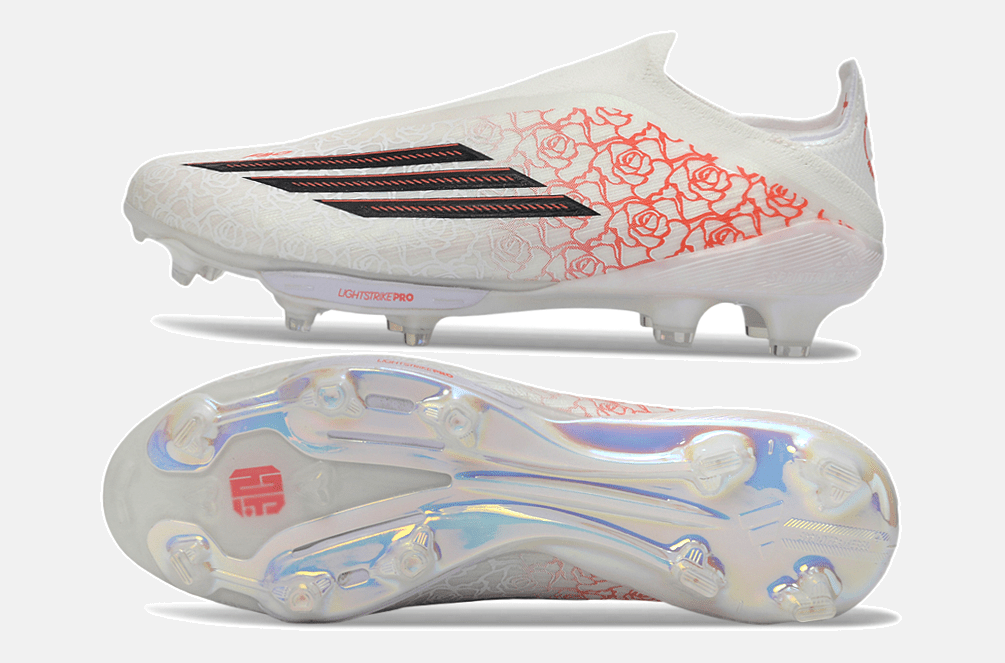 Chuteira Adidas F50 LL YAMAL FG - Branca e Vermelha - MAGNUM SPORT*