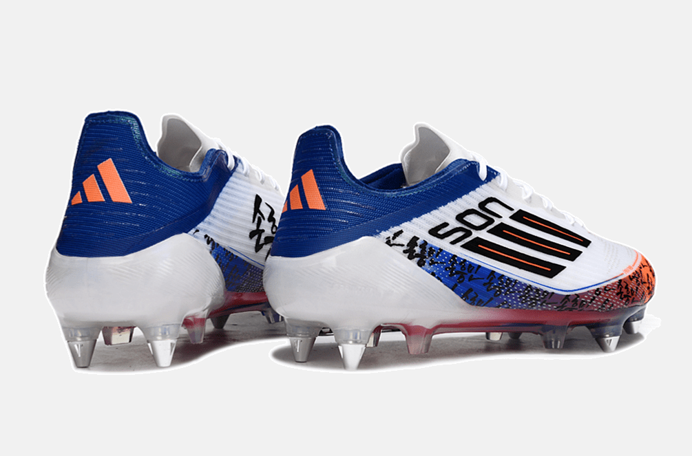 Chuteira Adidas F50 Son Elite SG - Branca, Azul e Laranja - MAGNUM SPORT*