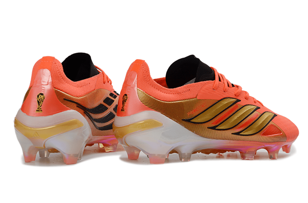 Chuteira Adidas Predator Elite 26 FG Copa do Mundo - Road to Glory Pack - Bege e Dourada - MAGNUM SPORT*