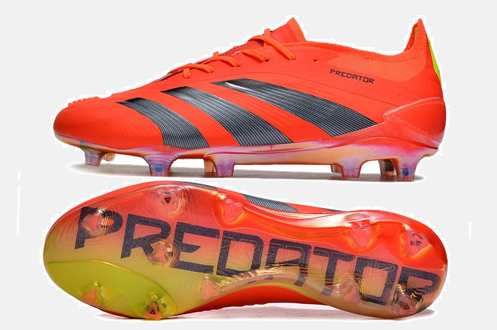 Chuteira Adidas Predator Elite FG - Laranja e Cinza