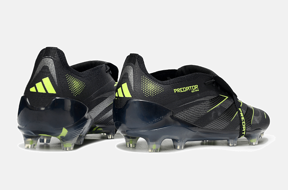 Chuteira Adidas Predator Elite Fold-Over Tongue FG - Preta, Cinza e Verde - Eletric Stealth Pack - MAGNUM SPORT*