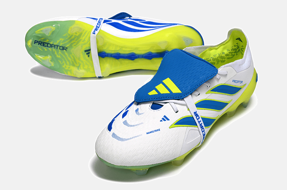 Chuteira Adidas Predator Elite FT 26 FG - Branca, Azul e Amarela - MAGNUM SPORT*