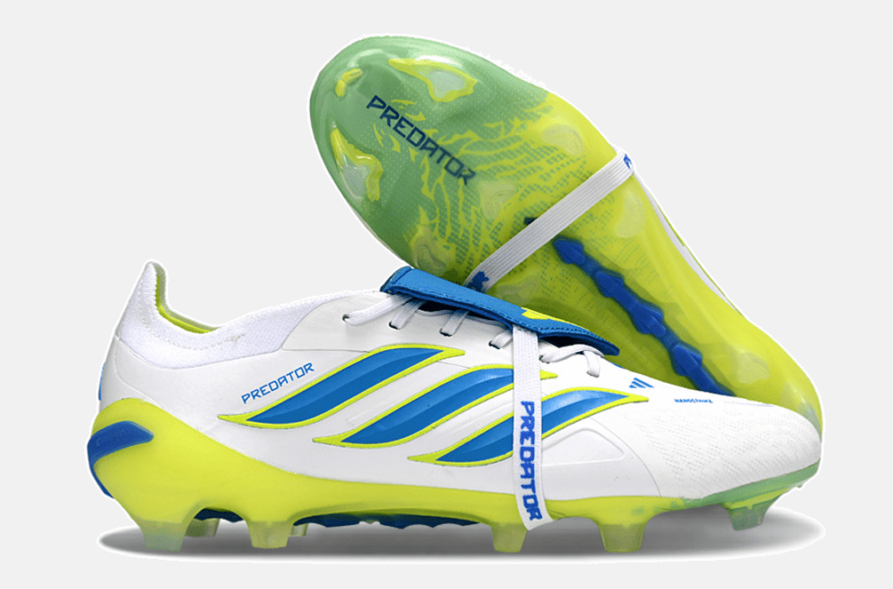 Chuteira Adidas Predator Elite FT 26 FG - Branca, Azul e Amarela - MAGNUM SPORT*