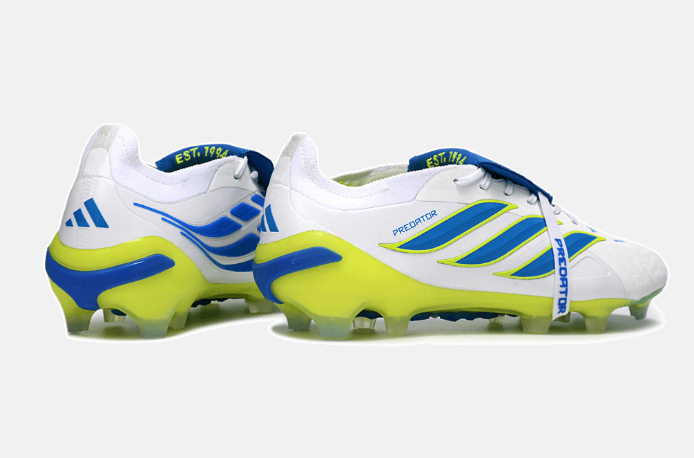 Chuteira Adidas Predator Elite FT 26 FG - Branca, Azul e Amarela - MAGNUM SPORT*