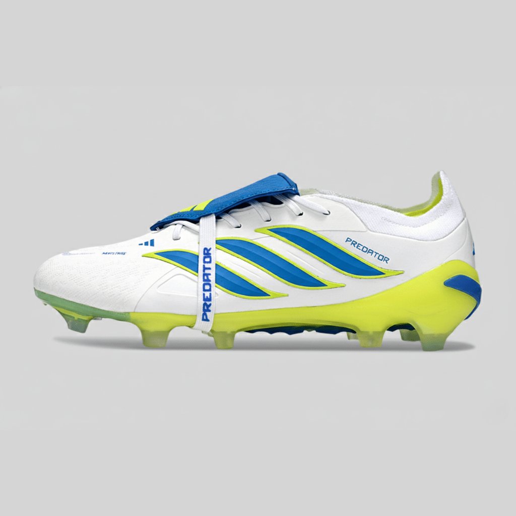 Chuteira Adidas Predator Elite FT 26 FG - Branca, Azul e Amarela - MAGNUM SPORT*