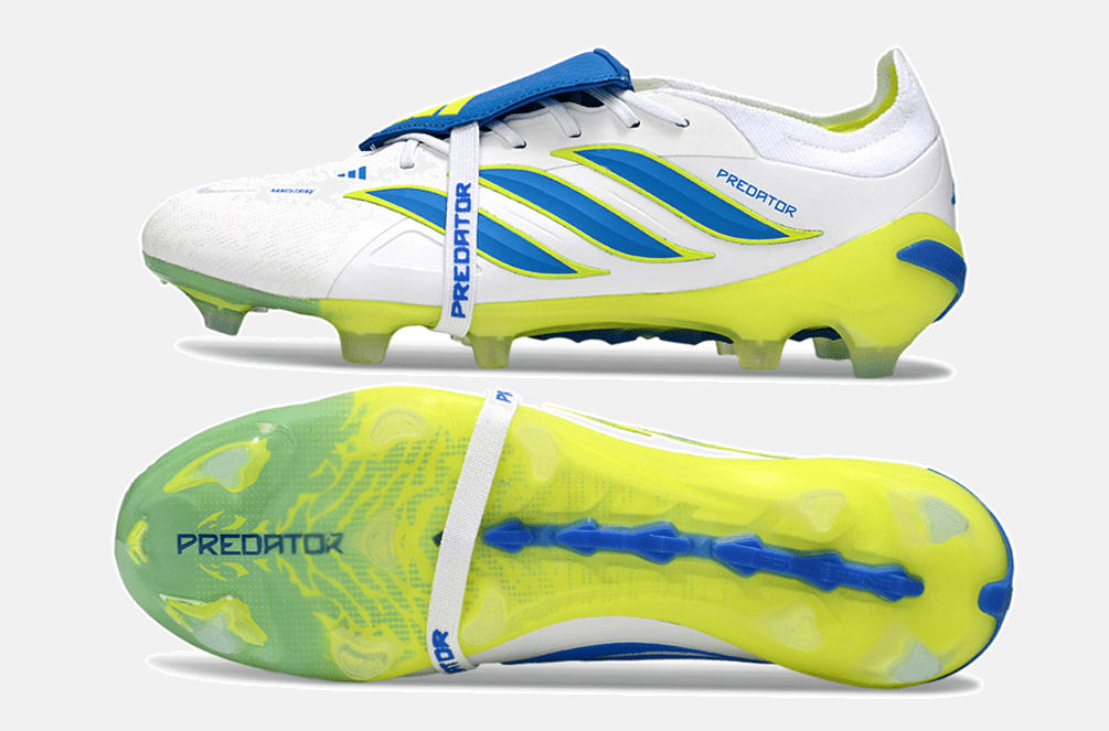 Chuteira Adidas Predator Elite FT 26 FG - Branca, Azul e Amarela - MAGNUM SPORT*