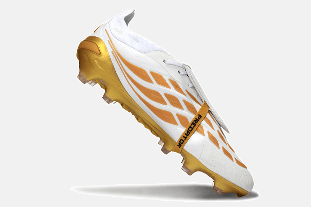 Chuteira Adidas Predator Elite FT 26 FG - Branca e Dourada - MAGNUM SPORT*
