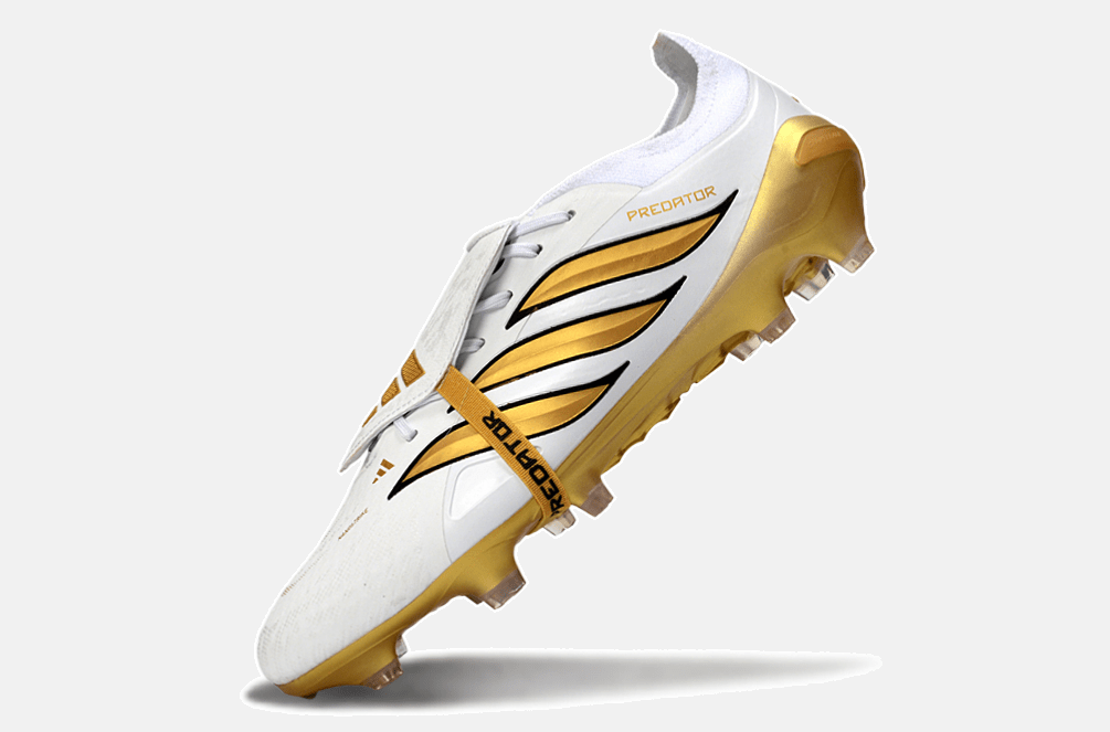Chuteira Adidas Predator Elite FT 26 FG - Branca e Dourada - MAGNUM SPORT*