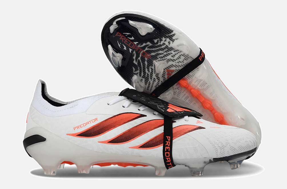 Chuteira Adidas Predator Elite FT 26 FG - Branca, Preta e Vermelha - MAGNUM SPORT*