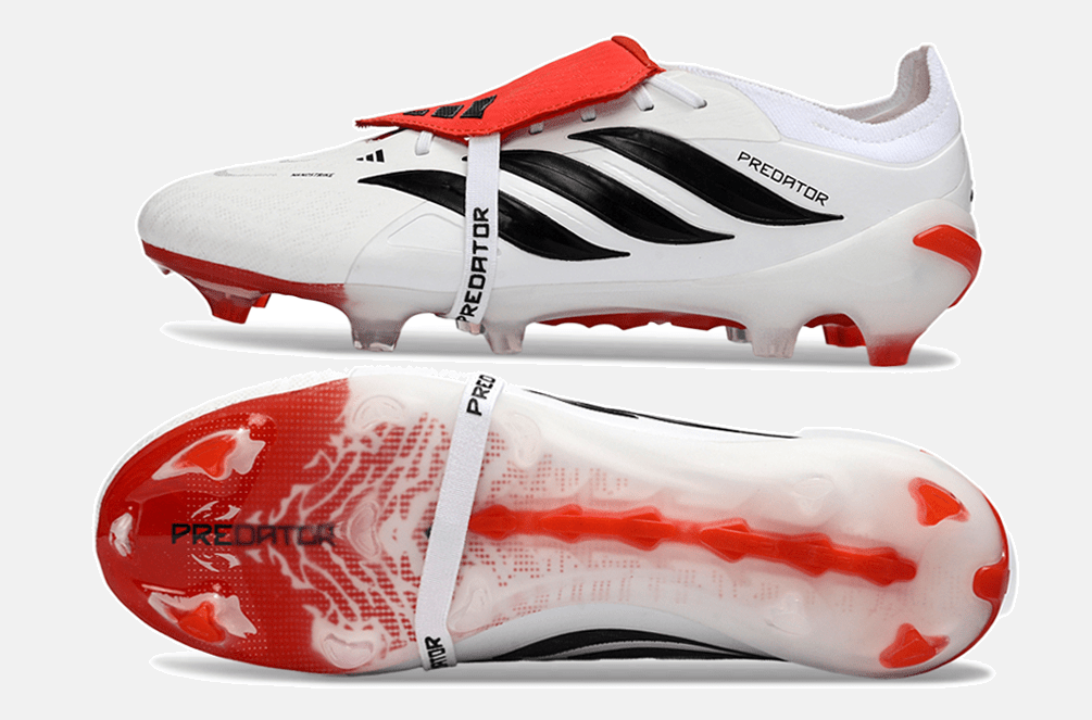 Chuteira Adidas Predator Elite FT 26 FG - Branca, Vermelha e Preta - MAGNUM SPORT*
