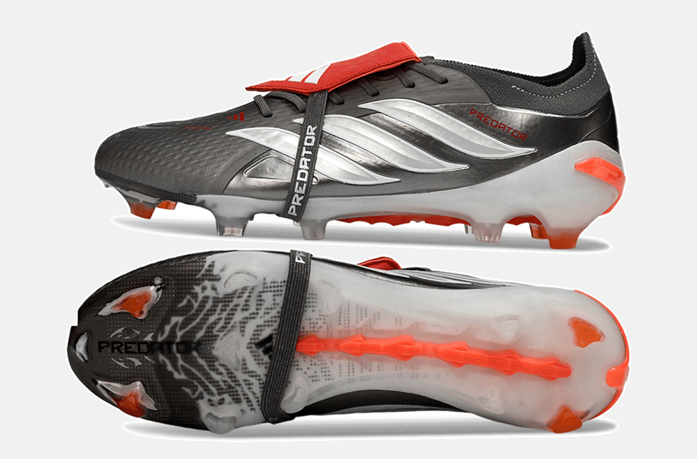 Chuteira Adidas Predator Elite FT 26 FG - Preta, Vermelha e Branca - MAGNUM SPORT*