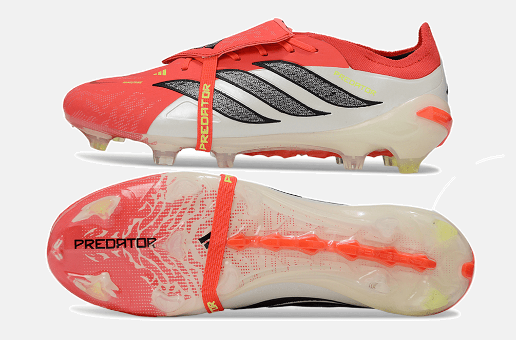 Chuteira Adidas Predator Elite FT 26 FG - Vermelha e Branca - MAGNUM SPORT*