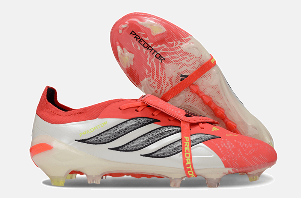 Chuteira Adidas Predator Elite FT 26 FG - Vermelha e Branca - MAGNUM SPORT*