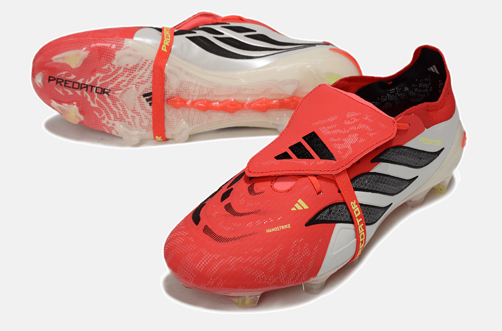 Chuteira Adidas Predator Elite FT 26 FG - Vermelha e Branca - MAGNUM SPORT*