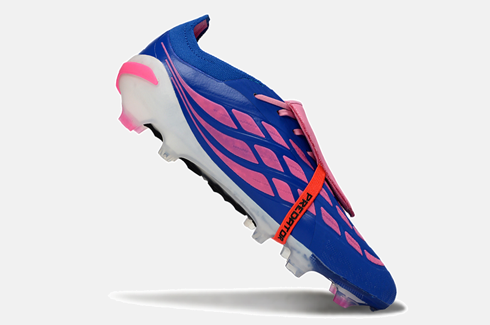 Chuteira Adidas Predator Elite FT 26 FG - Azul, Rosa e Branca